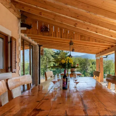 Holiday home Ucka Nature Park Mountain Hideway Robinson House Matic With Pool Brest